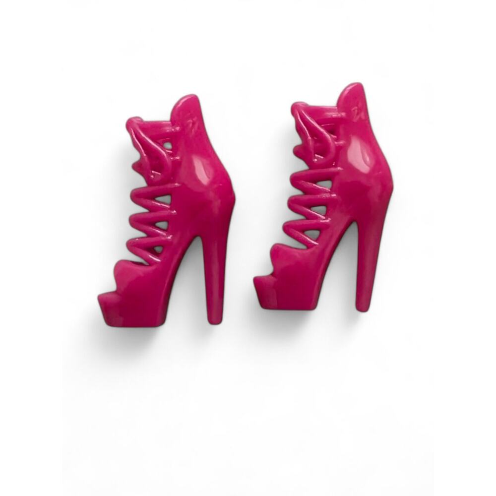 New Pink Barbie Doll Shoes High Heels Platform Shoes